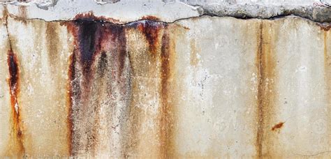 Texture Crack Concrete Wall With Rust Stains 19584322 Stock Photo At