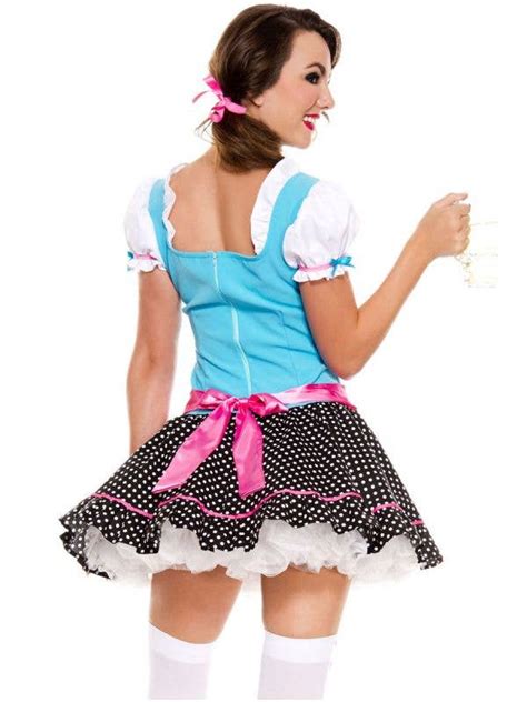 spotted beer girl costume for women sexy oktoberfest costume