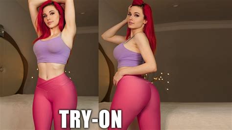 Amouranth Hot Yoga Pants Try On Youtube