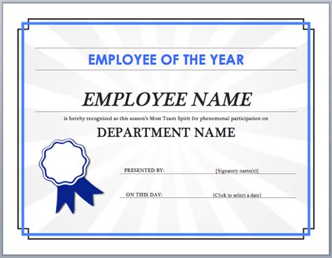 There are many designs to choose from it is important to choose the one, which is in accordance with the occasion, for example, this particular one is for best. free-employee-of-the-year-award-templates