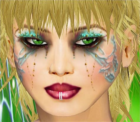 Water Fairy Halloween Face Makeup Cool Art