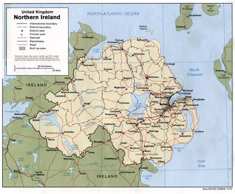 Map Of Northern Ireland Political Map Online Maps