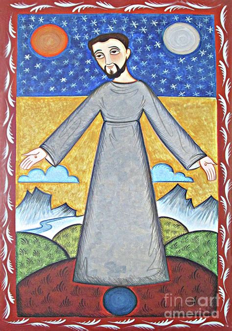 St Francis Of Assisi Br Of Cosmos Aofbc Painting By Br Arturo