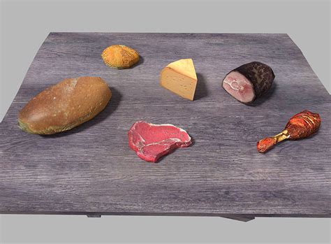 Low Poly Food Pack 3d Model Cgtrader