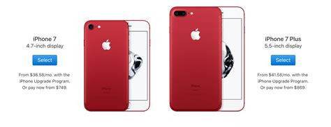 Apples Red Iphone 7 Costs 100 More Than Every Other
