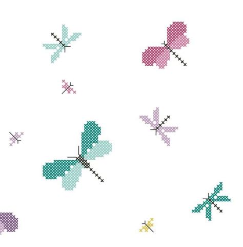 Dragonfly Dance Counted Cross Stitch Pattern Chart Etsy