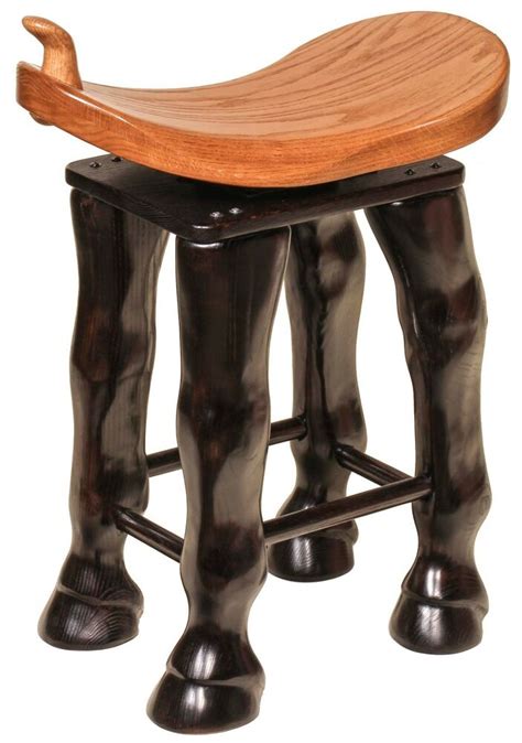 Us $120.00 27d 14h 36m. Whimsical 24" Horse Western Saddle Stool Carved Legs Solid ...