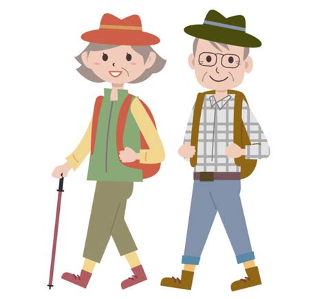 Senior Person Hiking Illustrations Royalty Free Vector Graphics And Clip