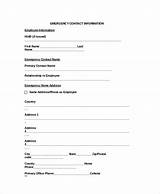 Photos of Emergency Information Form