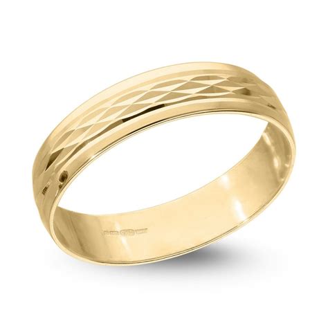 Https://techalive.net/wedding/9ct Gold Diamond Cut Wedding Ring