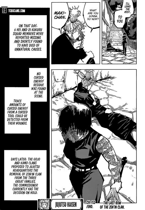 Jujutsu Kaisen Chapter 152 Jujutsu Kaisen Manga Online