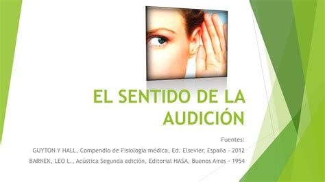 Ppt El Sentido De La AudiciÓn Powerpoint Presentation Free Download