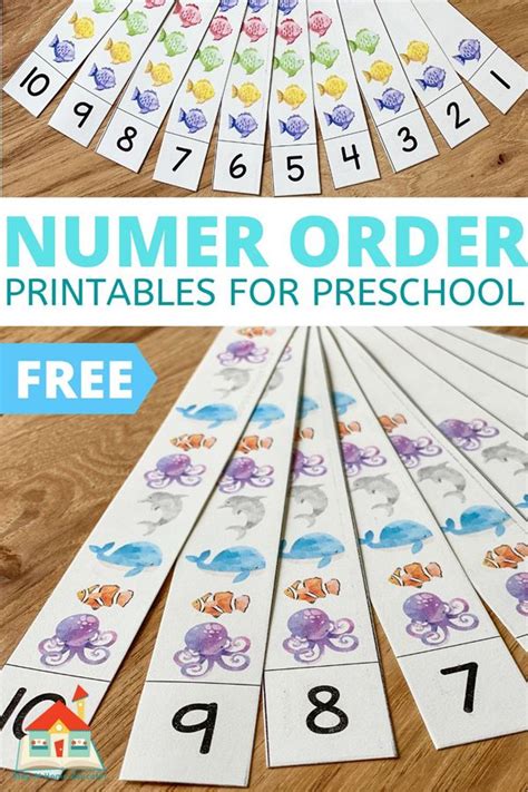 Free Number Sequencing Puzzles 1 10 In 2020 Number Activities