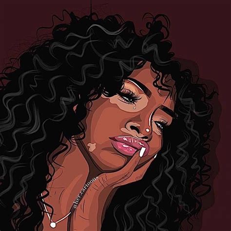 By @her.cartoons | Black girl art, Black love art, Black ...