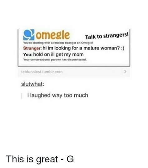 Omomegle Talk To Strangers Youre Chatting With A Random Stranger On