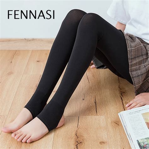 fennasi spring autumn women warm sexy tights women nylons lady slim stirrup black pantyhose high