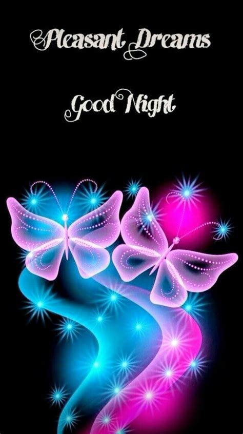 Pleasant Dreams And Good Night Good Night Butterfly Wallpaper
