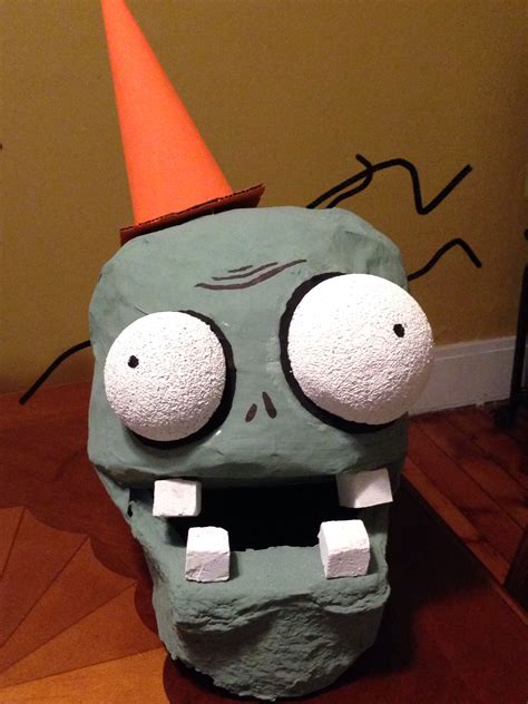 Plants Vs Zombies Costume Mask Finally Finished Chicken Wire Paper