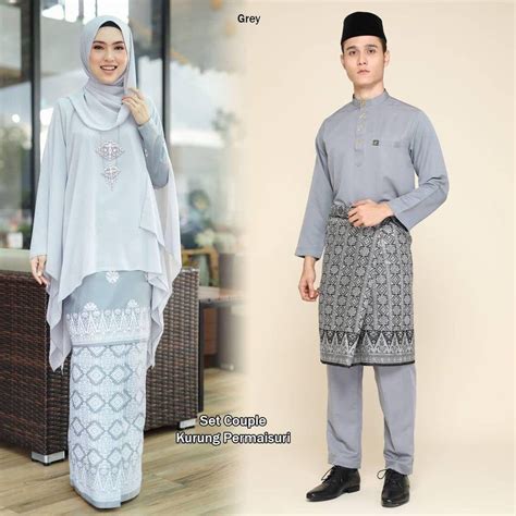 Karena desain baju wanita lebih spesifik ketimbang baju pria. Sedondon Baju Kurung & Baju Melayu Queen Kain Corak Batik ...