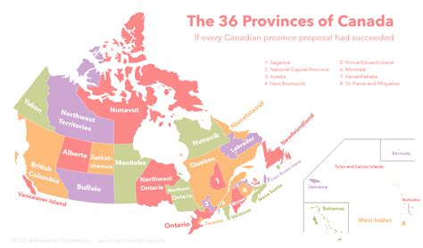The 36 provinces of Canada: If every Canadian... - Maps on ...