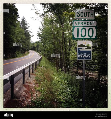 South Vermont Highway Stock Photo Alamy