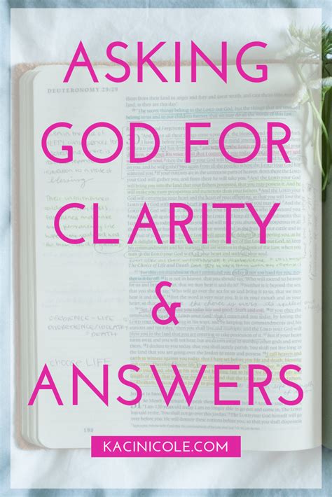 Asking God For Clarity And Answers Asking God Why Needing Direction