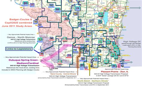Southern Wisconsin High Voltage Transmission Corridors