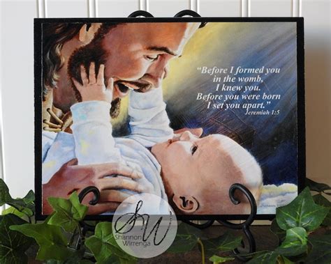 Before I Formed You In The Womb I Knew You Jeremiah Etsy