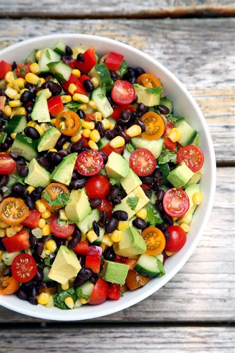 This Cucumber Corn Black Bean And Avocado Salad Is Delicious And