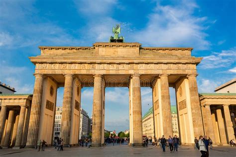 Famous Brandenburg Gate In Berlin Architectural Monuments Of Germany