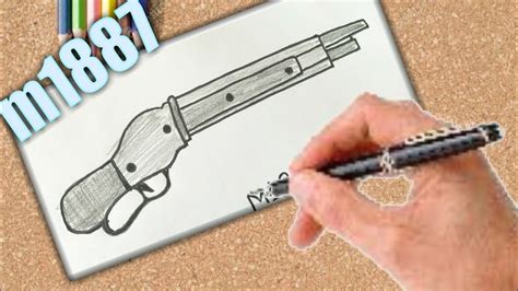 How To Draw M1887 Gun Of Free Fire Shn Best Art Youtube