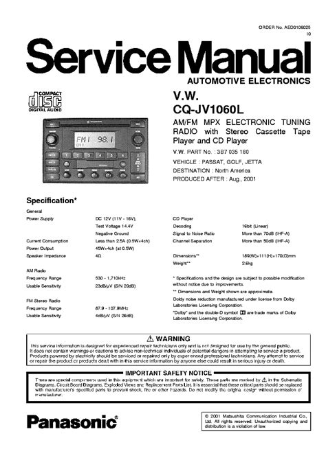 23 Wiring Diagram Panasonic Car Stereo Panasonic Udqt36el3 Wiring