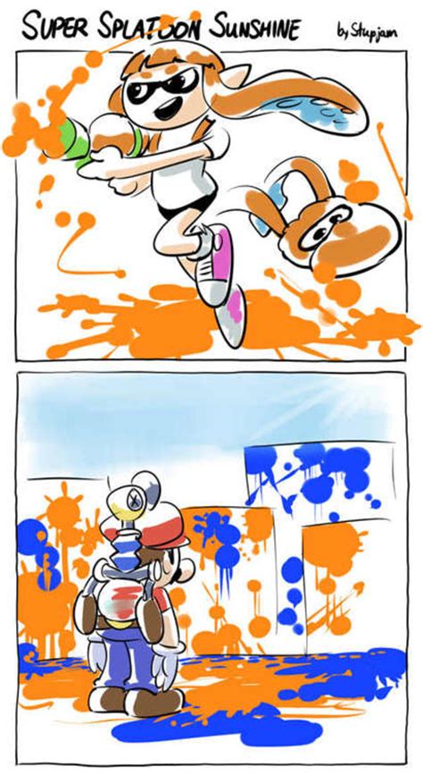 Super Splatoon Sunshine Super Mario Know Your Meme