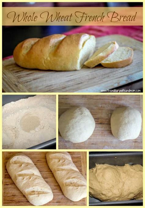 Whole Wheat French Bread Using The Bread Machine The Military Wife