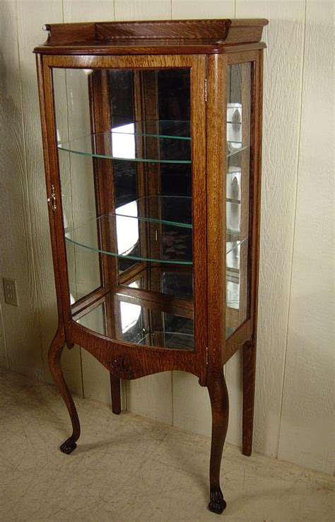 Great savings free delivery / collection on many items. Petite Oak Curved Glass Curio Cabinet