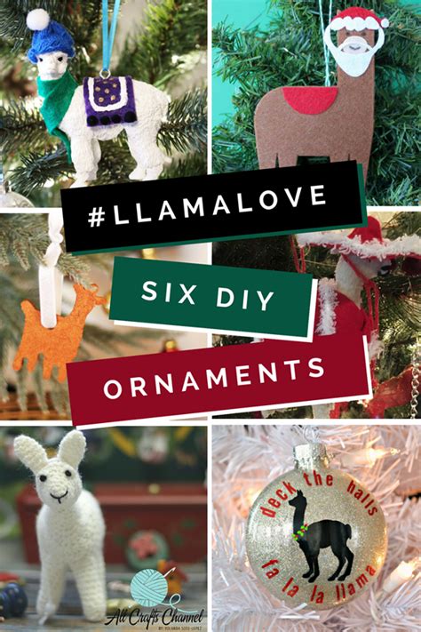 Christmas Llama A Diy Ornament Angie Holden The Country Chic Cottage