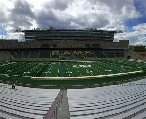 It holds 10,000 people (6,500 on seats). CSU stadium as of May 1, 2017 | Fort collins, Colorado ...