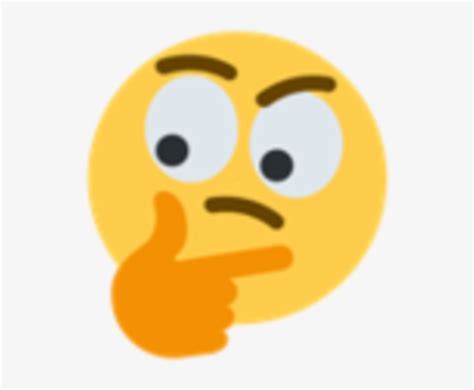 Thinking Face Emoji Thinking Emoji Meme Transparent X Png Download Pngkit