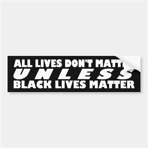 Black Lives Matter Bumper Sticker Zazzle