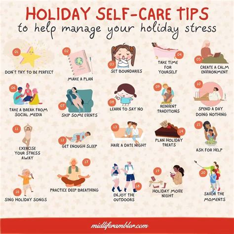 25 Essential Tips For Holiday Self Care Manage Holiday Stress Midlife Rambler