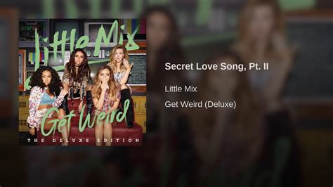 Secret Love Song Pt Ii Little Mix Official Audio Youtube