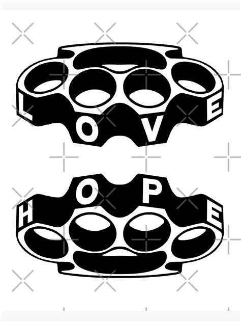 Knuckle Duster Love And Hope Poster For Sale By Craftedbymoo Redbubble