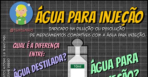 Agua Destilada E Agua Para Injeção