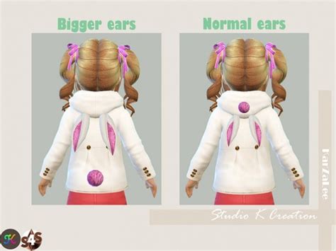 Rabbit Ear Hoodie Coat Toddler At Studio K Creation Sims 4 Updates