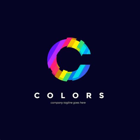 Premium Vector Letter C Colors Logo