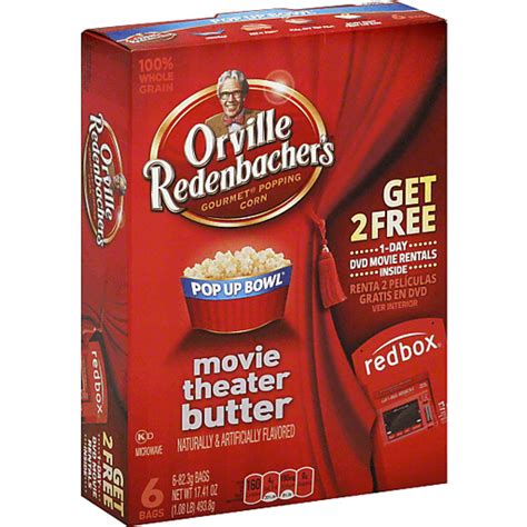 Orville Redenbachers Pop Up Bowl Popping Corn Gourmet Movie Theater