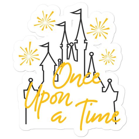 Once Upon A Time Disney Sticker Laptop Sticker Vinyl Etsy