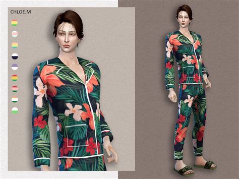 Created For The Sims 4 Found In Tsr Category Sims 4 Male Sleepwear