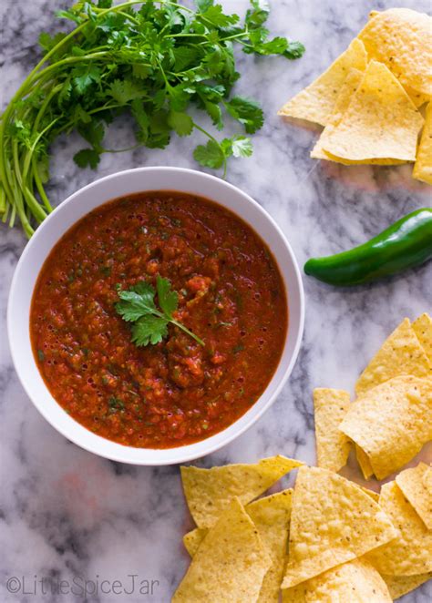This message includes a recipe that i have not made recipe: Restaurant Style Fire Roasted Salsa | Little Spice Jar