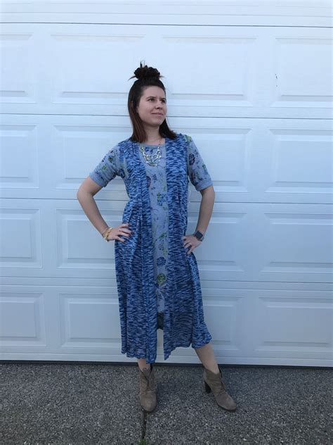I Love This Oversized Lularoe Julia Dress Roll The Sleeves Tie A Knot